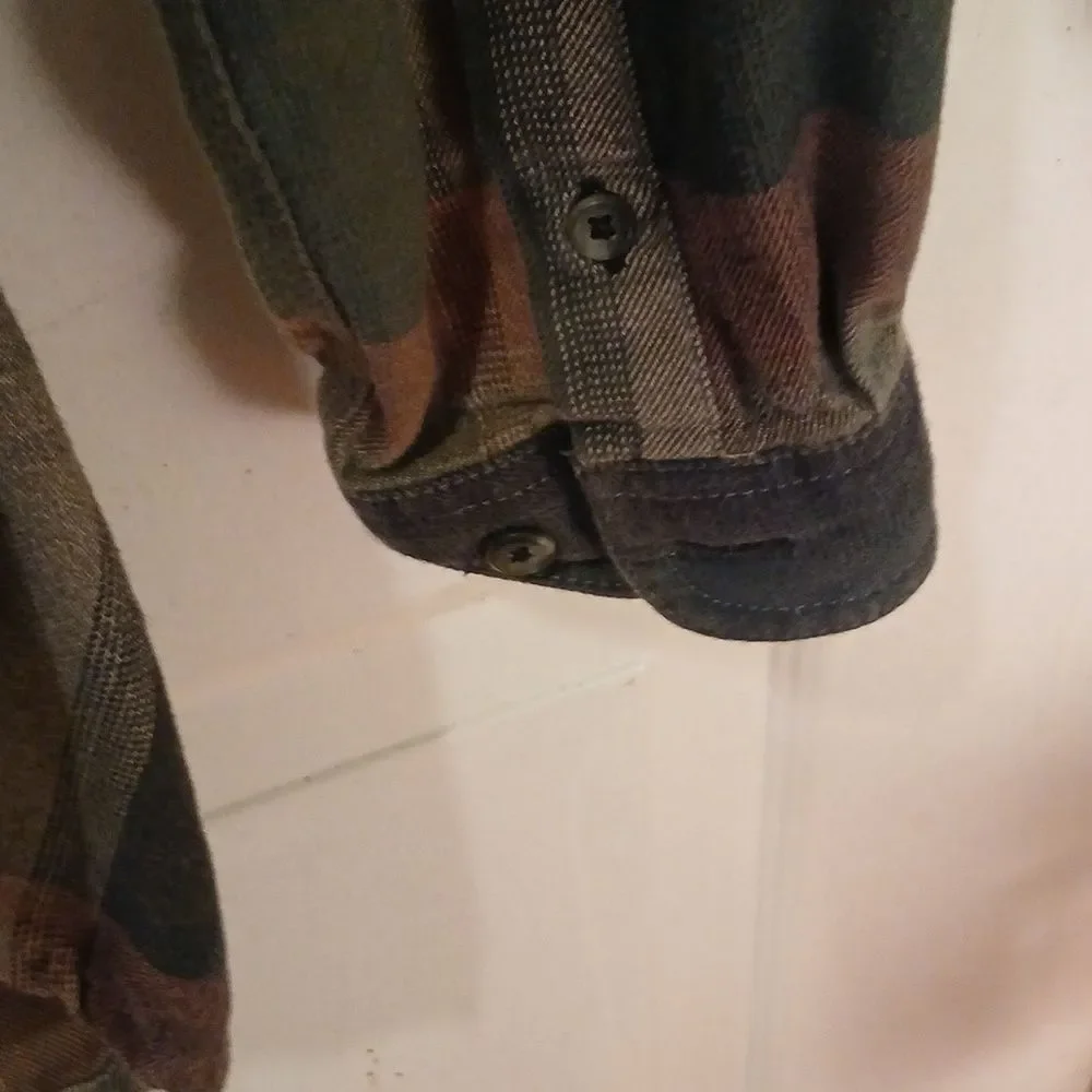 Carhartt Multicolor Plaid Hoodie RL12 - Picture 9 of 10